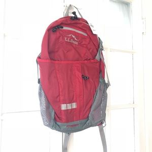 NWT LL Bean Backpack: Red